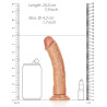 Real Rock Ultra Skin Gode réaliste Curved Dildo 18 x 4.2cm Latino